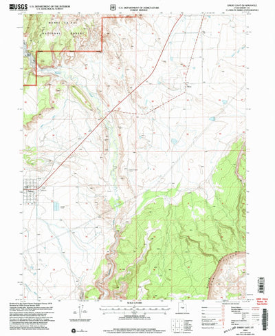 United States Geological Survey Emery East, UT (2001, 24000-Scale) digital map