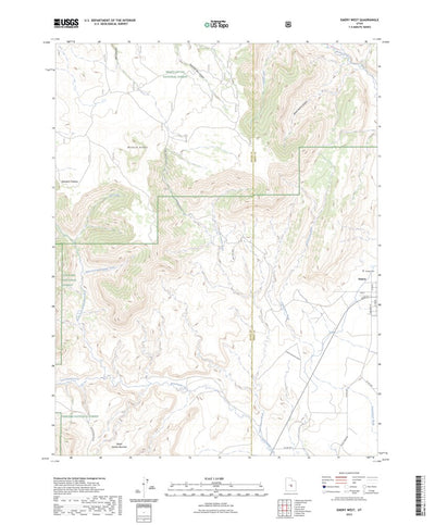 United States Geological Survey Emery West, UT (2023, 24000-Scale) digital map