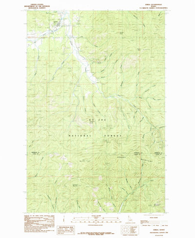 United States Geological Survey Emida, ID (1985, 24000-Scale) digital map