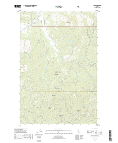 United States Geological Survey Emida, ID (2020, 24000-Scale) digital map