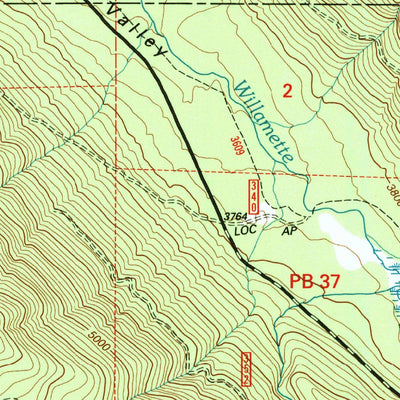 United States Geological Survey Emigrant Butte, OR (1997, 24000-Scale) digital map
