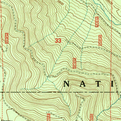 United States Geological Survey Emigrant Butte, OR (1997, 24000-Scale) digital map