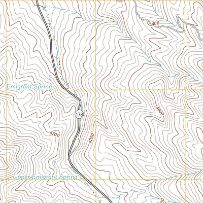 United States Geological Survey Emigrant Canyon, CA (2012, 24000-Scale) digital map