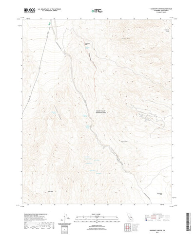 United States Geological Survey Emigrant Canyon, CA (2021, 24000-Scale) digital map