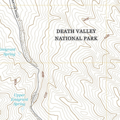 United States Geological Survey Emigrant Canyon, CA (2021, 24000-Scale) digital map