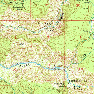 United States Geological Survey Emigrant Gap, CA (1955, 62500-Scale) digital map