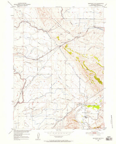 United States Geological Survey Emigrant Gap, WY (1950, 24000-Scale) digital map