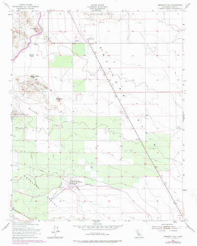 United States Geological Survey Emigrant Hill, CA (1953, 24000-Scale) digital map