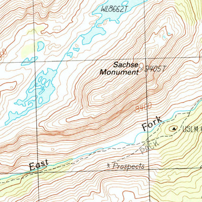United States Geological Survey Emigrant Lake, CA (1990, 24000-Scale) digital map