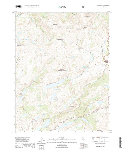 United States Geological Survey Emigrant Lake, CA (2021, 24000-Scale) digital map