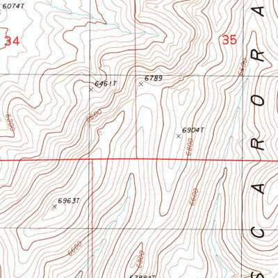 United States Geological Survey Emigrant Pass, NV (1986, 24000-Scale) digital map