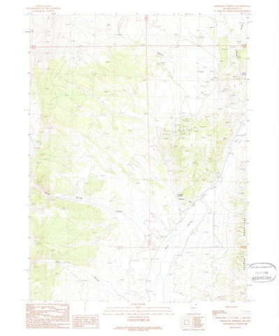 United States Geological Survey Emigrant Pass, NV (1989, 24000-Scale) digital map