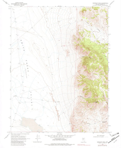 United States Geological Survey Emigrant Peak, NV (1969, 24000-Scale) digital map