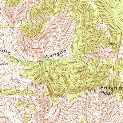 United States Geological Survey Emigrant Peak, NV (1969, 24000-Scale) digital map