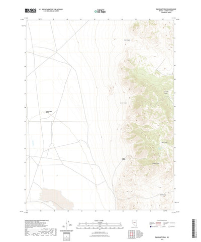 United States Geological Survey Emigrant Peak, NV (2021, 24000-Scale) digital map