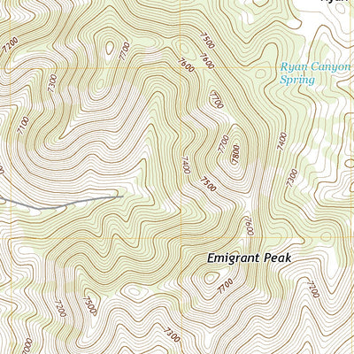 United States Geological Survey Emigrant Peak, NV (2021, 24000-Scale) digital map