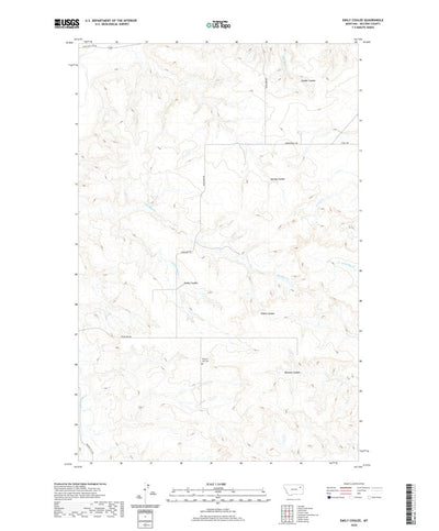 United States Geological Survey Emily Coulee, MT (2020, 24000-Scale) digital map