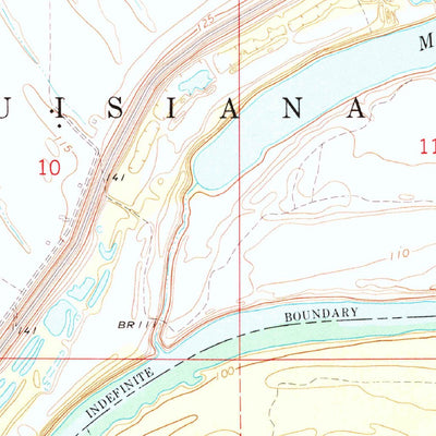 United States Geological Survey Eminence, AR-MS (1970, 24000-Scale) digital map
