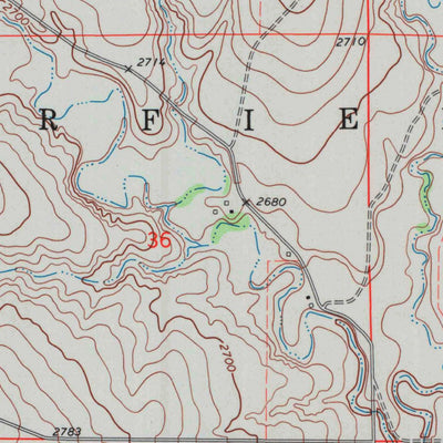 United States Geological Survey Eminence Cemetery, KS (1974, 24000-Scale) digital map