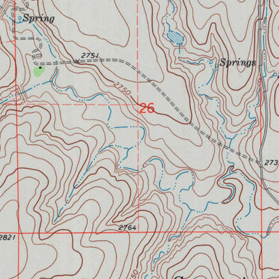 United States Geological Survey Eminence Cemetery, KS (1974, 24000-Scale) digital map