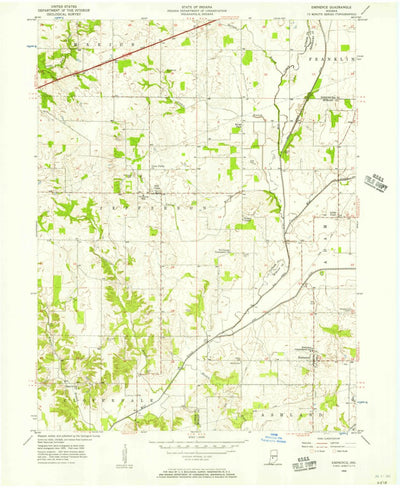 United States Geological Survey Eminence, IN (1956, 24000-Scale) digital map
