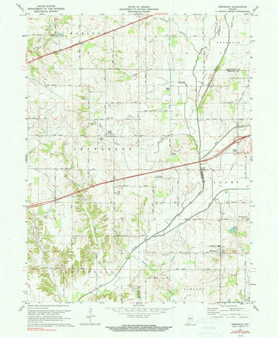 United States Geological Survey Eminence, IN (1970, 24000-Scale) digital map