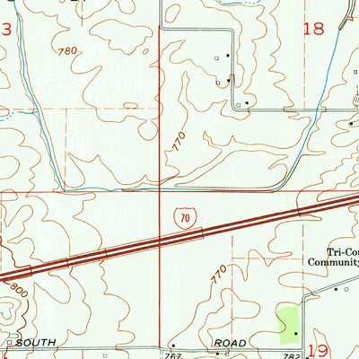 United States Geological Survey Eminence, IN (1970, 24000-Scale) digital map