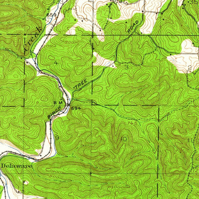 United States Geological Survey Eminence, MO (1915, 62500-Scale) digital map