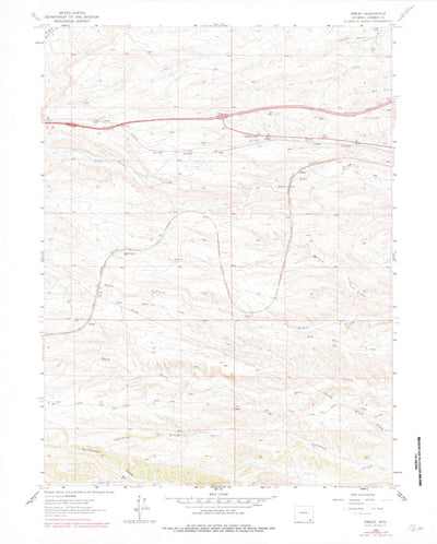 United States Geological Survey Emkay, WY (1962, 24000-Scale) digital map