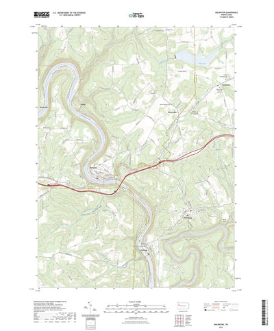 United States Geological Survey Emlenton, PA (2023, 24000-Scale) digital map