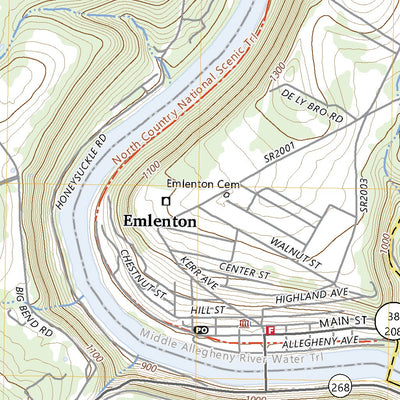 United States Geological Survey Emlenton, PA (2023, 24000-Scale) digital map
