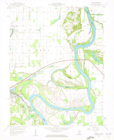 United States Geological Survey Emma, IL-IN (1958, 24000-Scale) digital map