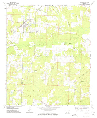 United States Geological Survey Emmet, AR (1973, 24000-Scale) digital map