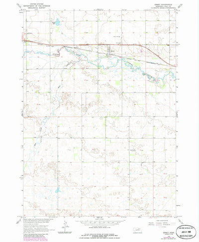 United States Geological Survey Emmet, NE (1964, 24000-Scale) digital map