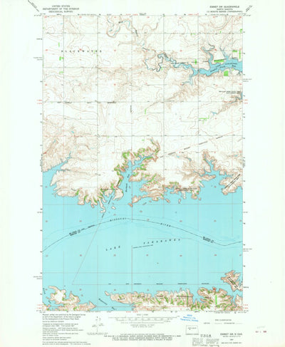 United States Geological Survey Emmet SW, ND (1967, 24000-Scale) digital map