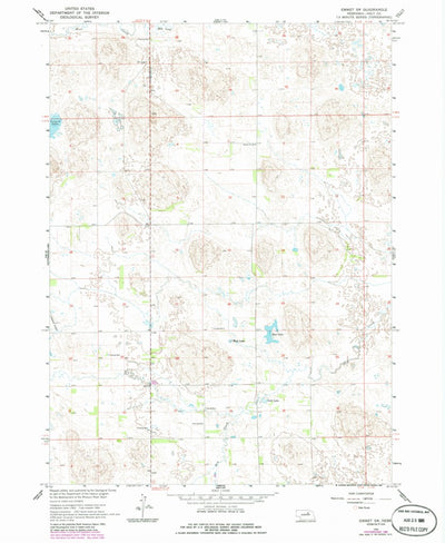 United States Geological Survey Emmet SW, NE (1964, 24000-Scale) digital map
