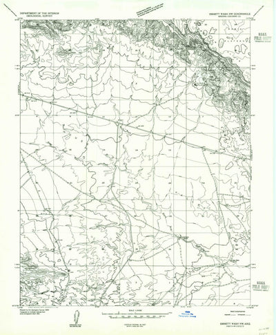 United States Geological Survey Emmett Hill, AZ (1954, 24000-Scale) digital map