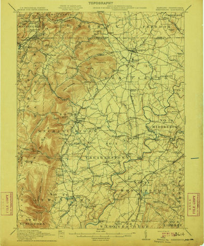 United States Geological Survey Emmitsburg, MD-PA (1911, 62500-Scale) digital map