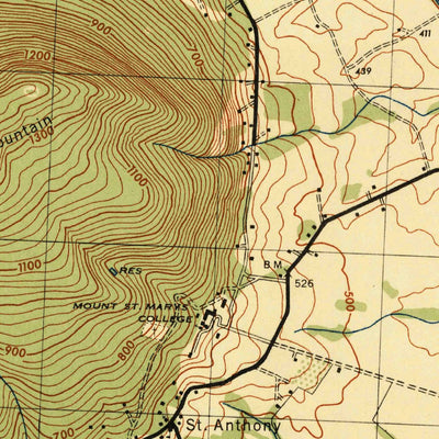 United States Geological Survey Emmitsburg, MD-PA (1945, 31680-Scale) digital map