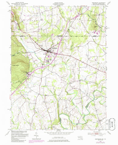 United States Geological Survey Emmitsburg, MD-PA (1953, 24000-Scale) digital map