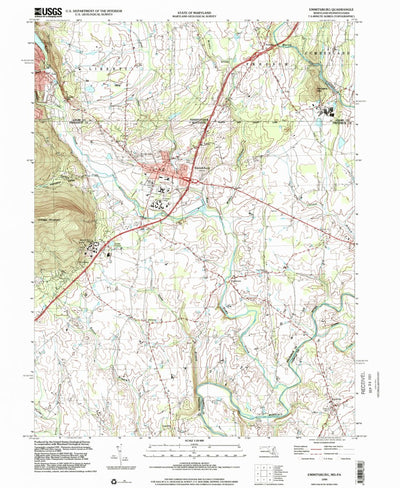 United States Geological Survey Emmitsburg, MD-PA (1999, 24000-Scale) digital map