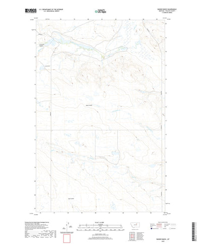 United States Geological Survey Emond Ranch, MT (2020, 24000-Scale) digital map