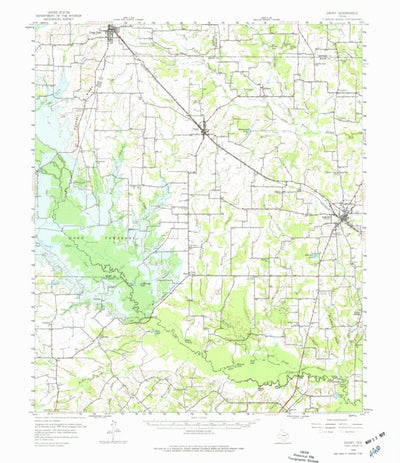 United States Geological Survey Emory, TX (1956, 62500-Scale) digital map