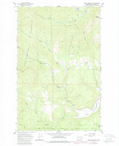 United States Geological Survey Empey Mountain, WA (1965, 24000-Scale) digital map