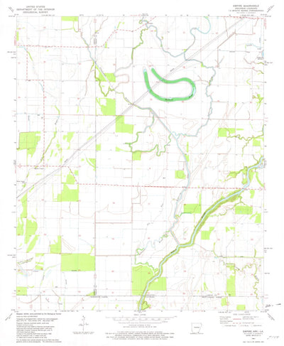United States Geological Survey Empire, AR-LA (1981, 24000-Scale) digital map