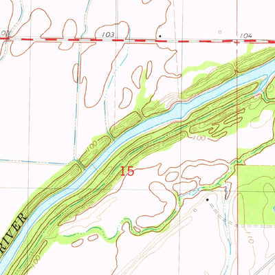 United States Geological Survey Empire, AR-LA (1981, 24000-Scale) digital map