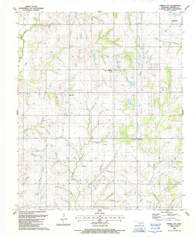 United States Geological Survey Empire City, OK (1987, 24000-Scale) digital map