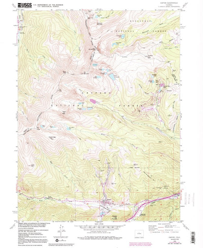 United States Geological Survey Empire, CO (1958, 24000-Scale) digital map