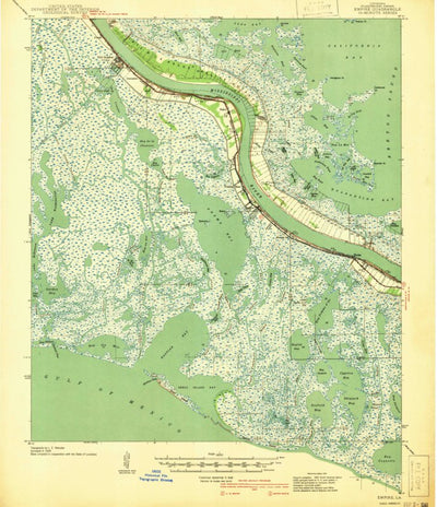 United States Geological Survey Empire, LA (1941, 62500-Scale) digital map