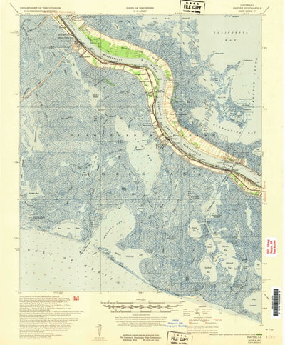 United States Geological Survey Empire, LA (1953, 62500-Scale) digital map